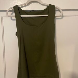 Zara Olive Green Sleeveless Top